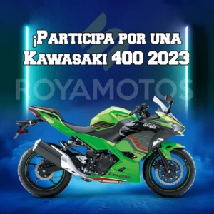 Royamotos - Participa en el sorteo de una Kawasaki Ninja 400 ABS 2023 0KM